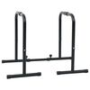 vidaXL Barra de Dips Manual Negro 116 x 66 x 74,5 cm