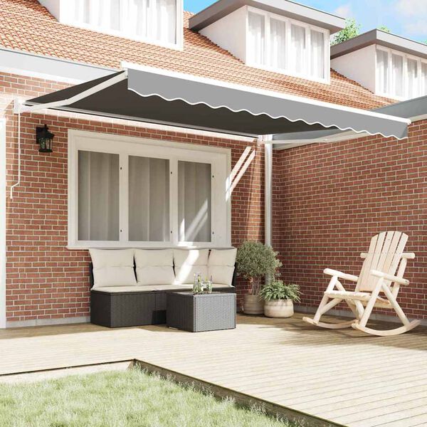 vidaXL Toldo Manual 3 x 2,5 m Metal