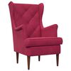 vidaXL Sill&oacute;n Rojo vino Terciopelo