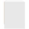 vidaXL Mesitas de noche 2 uds madera ingenier&iacute;a blanco 45x34x44,5 cm