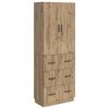 vidaXL Juego de armarios 2 uds. 66 x 34,5 x 87 cm Madera de ingenier&iacute;a