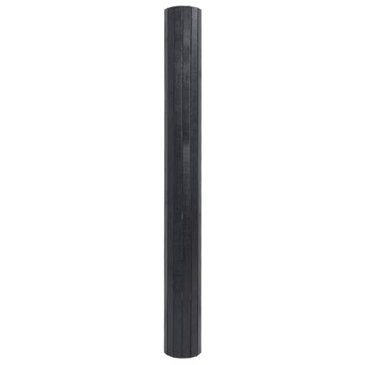 vidaXL Alfombra rectangular bambú gris 100x400 cm