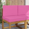 vidaXL Coj&iacute;n para sof&aacute; de exterior 2 pcs Rosa Poli&eacute;ster