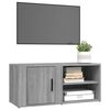 vidaXL Mueble TV 2 uds madera contrachapada gris Sonoma 80x31,5x36 cm