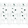 vidaXL Valla de Jard&iacute;n 3 uds. Verde 110 x 40 cm Acero