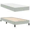 vidaXL Cama tipo Box Spring con colch&oacute;n Gris Claro 100 x 200 cm tela