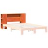 vidaXL Cabecero de cama almacenaje madera maciza pino marr&oacute;n 150 cm