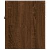vidaXL Set de muebles baño 2 pzas madera contrachapada marrón roble