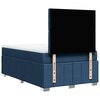 vidaXL Cama box spring con colch&oacute;n tela azul 120x190 cm