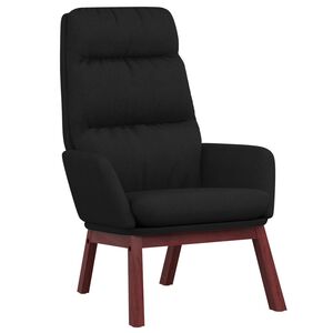 vidaXL Sill&oacute;n de relax de tela negro