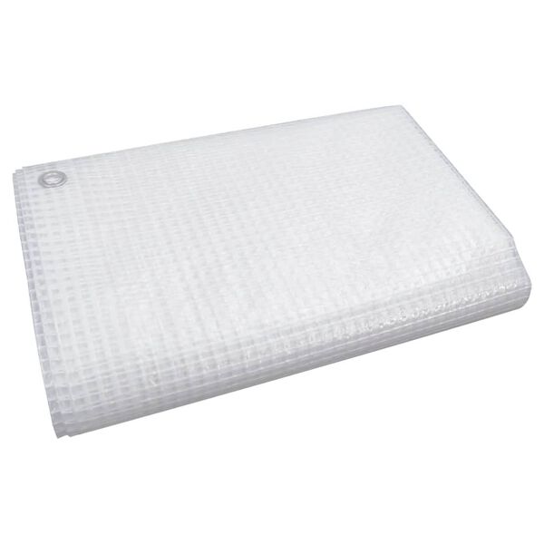 vidaXL Lona de gasa de vuelta blanco 140 g/m&sup2; 6x6 m