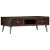 vidaXL Mesa de centro de madera maciza reciclada 100x60x35 cm