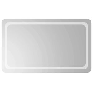 vidaXL Espejo de ba&ntilde;o LED Transparente 100 x 60 cm vidrio templado
