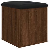 vidaXL Banco almacenaje madera ingeniería gris Sonoma 85,5x42x73,5