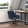 vidaXL Silla de oficina giratoria terciopelo azul