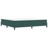 vidaXL Cama tipo Box Spring con colch&oacute;n Verde oscuro 200 x 210 cm tela