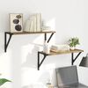 vidaXL Estanter&iacute;as de pared 2 pcs Roble artesanal 60 x 25 x 25,5 cm