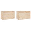 vidaXL Armarios de pared 2 uds madera maciza de pino 60x30x35 cm