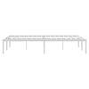 vidaXL Estructura de cama de metal blanca 135x190 cm