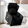 vidaXL Sill&oacute;n de masaje el&eacute;ctrico reclinable elevable tela negro