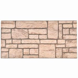vidaXL Paneles de pared 10 pcs Beige 100 x 50 cm Espuma EPS