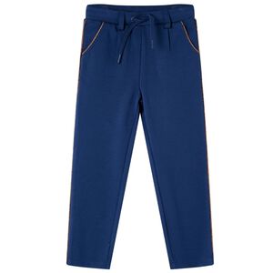 Pantalones infantiles con cord&oacute;n azul marino 140