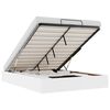 vidaXL Estructura de cama otomana sin colch&oacute;n blanco 140x190cm