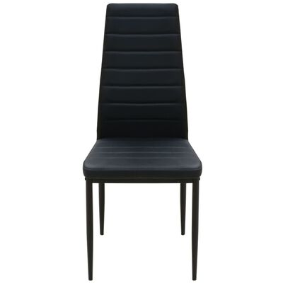 vidaXL Conjunto de mesas y sillas de comedor de tres piezas negro