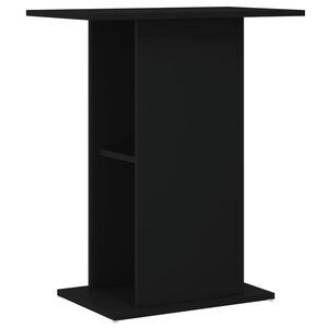 vidaXL Soporte para acuario madera de ingeniería negro 60,5x36x72,5 cm