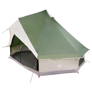 vidaXL Carpa Tipi con techo Verde 400 x 346 x 250 cm tafet&aacute;n