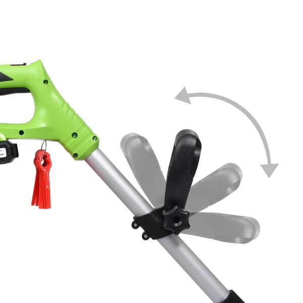 vidaXL Desbrozadora inalámbrica con batería de ion-litio 20V 1500mAh