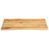 vidaXL Tablero de mesa borde natural madera maciza mango 90x60x3,8 cm