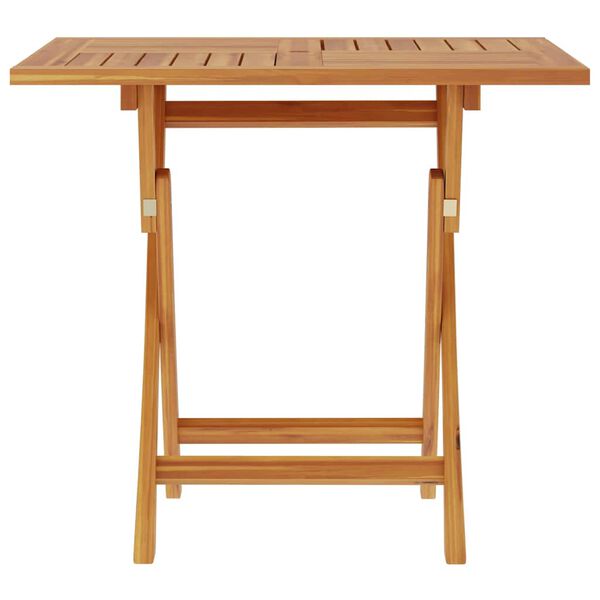 vidaXL Mesa de jardín plegable madera de teca maciza 85x85x76 cm