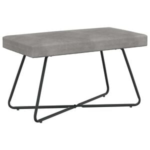 vidaXL Banco Gris Claro 80 x 40 x 45 cm Terciopelo