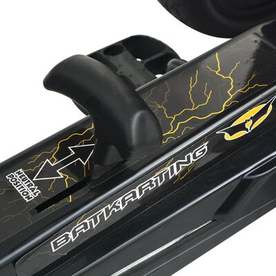 vidaXL Kart con pedales y asiento ajustable negro
