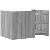 vidaXL Mesa de centro de madera de ingenier&iacute;a gris Sonoma 80x50x50 cm