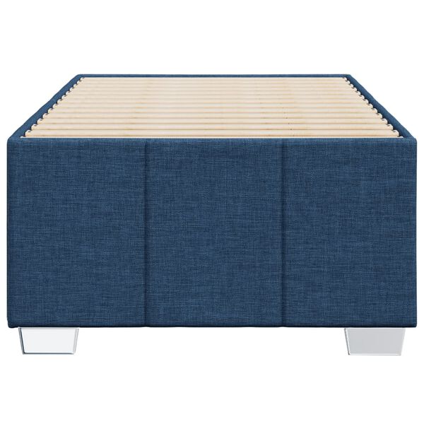 vidaXL Estructura de cama sin colchón tela azul 90x190 cm