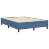 vidaXL Cama de plataforma Azul 160 x 200 cm tela