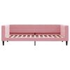 vidaXL Sofá cama nido con cajones terciopelo rosa 90x200 cm