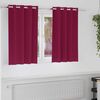 vidaXL Cortinas Opacas con Anillas 2 pcs Rojo vino 140 x 140 cm