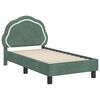 vidaXL Estructura de cama para ni&ntilde;os peque&ntilde;os con cabecera Verde Mar