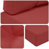 vidaXL Coj&iacute;n para sof&aacute; de exterior 2 pcs Rojo vino tinto Poli&eacute;ster