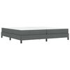 vidaXL Cama tipo Box Spring con colch&oacute;n Gris oscuro 200 x 200 cm tela