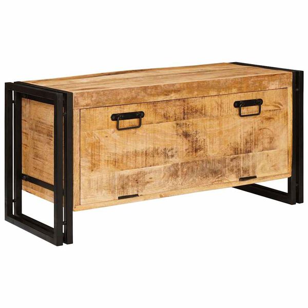 vidaXL Armario Zapatero Marr&oacute;n 90 x 38 x 45 cm Madera de mango maciza