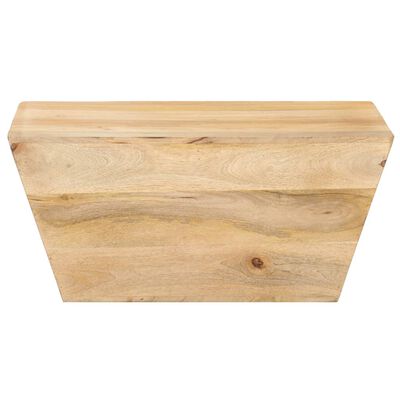 vidaXL Mesa de centro forma de V madera maciza de mango 66x66x30 cm