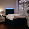 vidaXL Cama box spring con colch&oacute;n terciopelo azul 120x200 cm
