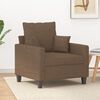 vidaXL Sillón de tela marrón 60 cm
