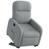 vidaXL Sill&oacute;n el&eacute;ctrico reclinable elevable de tela gris claro