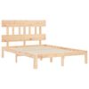 vidaXL Estructura de cama sin colch&oacute;n madera de pino maciza 120x200 cm