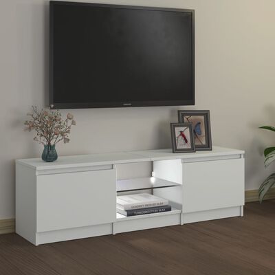 vidaXL Mueble para TV con luces LED blanco 120x30x35,5 cm
